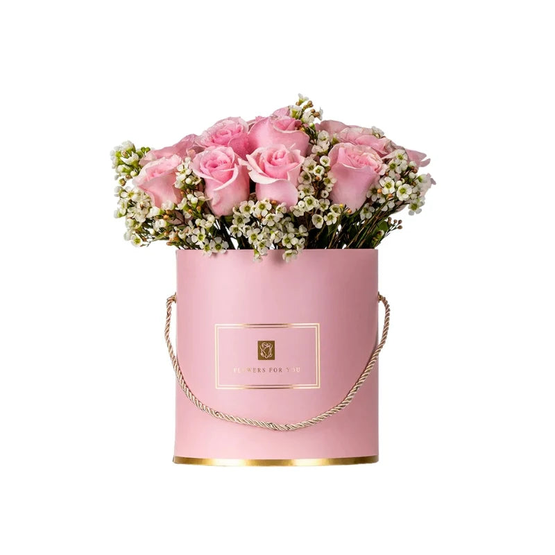 Pink Rose Box Arrangement