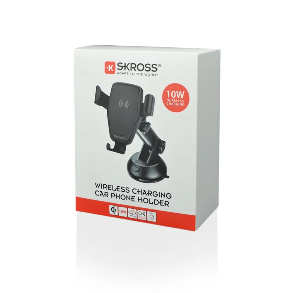Skross Car Phone Holder & Wireless Charger (Black)