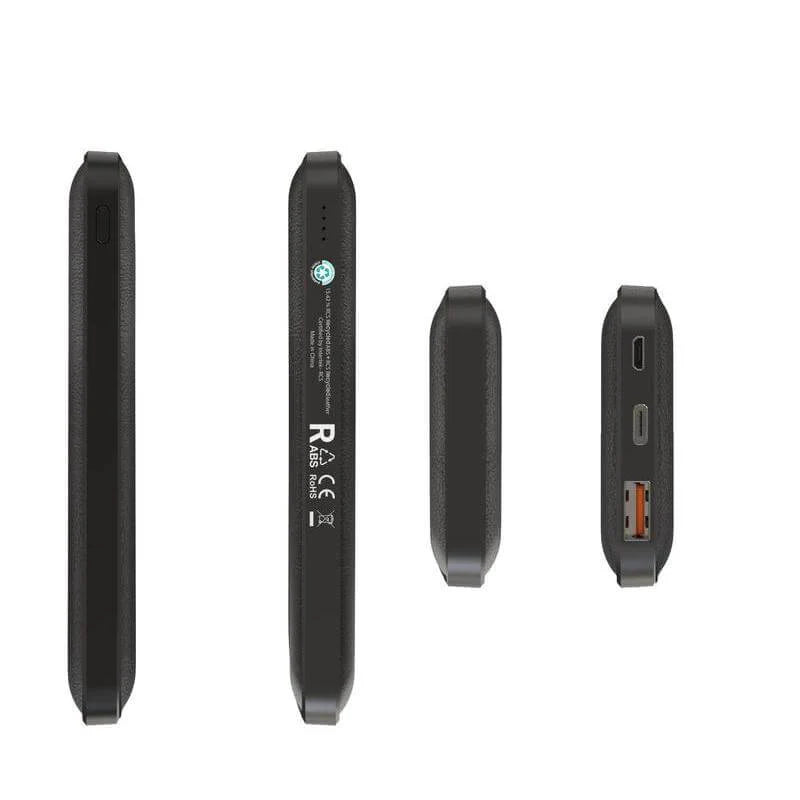 Albeck Recycled Leather Powerbank 10000mAh PD (Black)
