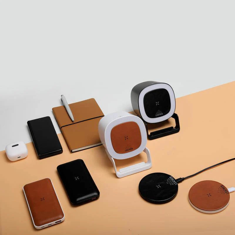 Albeck Recycled Leather Powerbank 10000mAh PD (White/Tan)