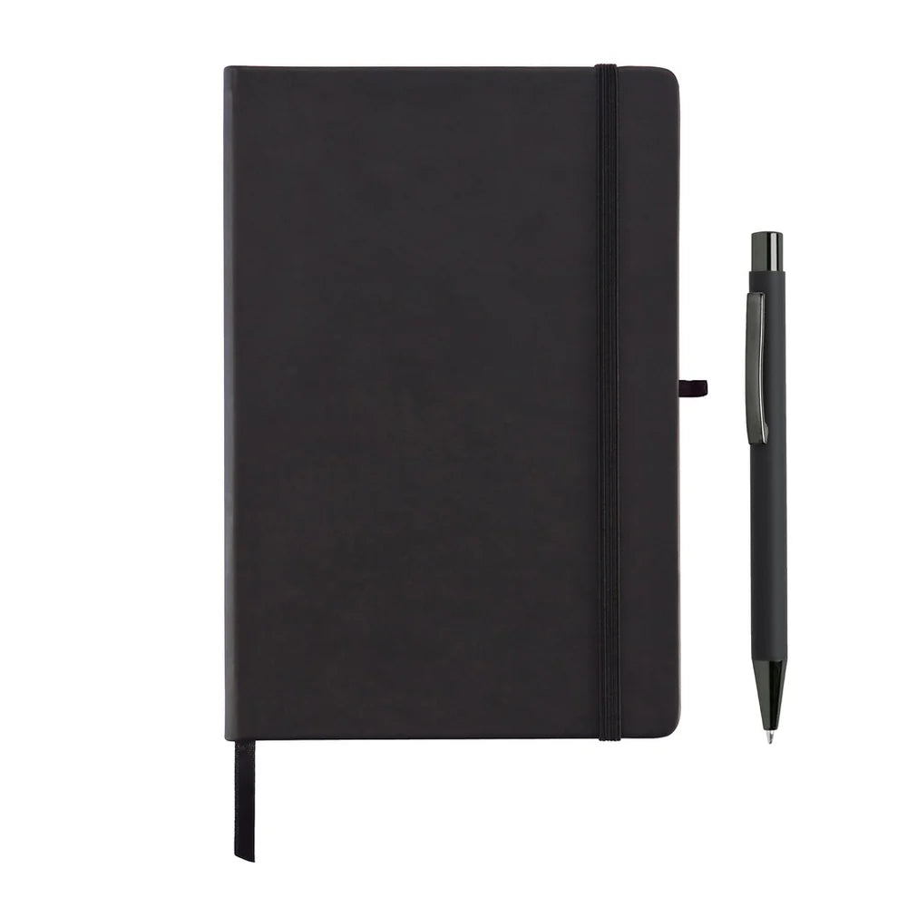 Borna Giftology Notebook and Pen Set (Black)
