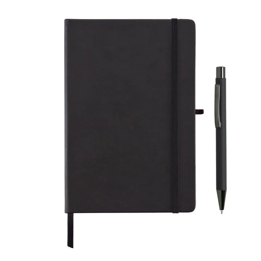Borna Giftology Notebook and Pen Set (Black)