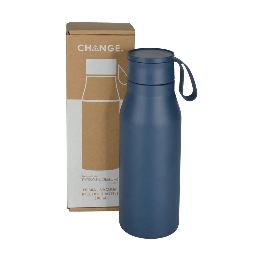 Nebra Vacuum Insulated Bottle with Loop (Navy Blue)