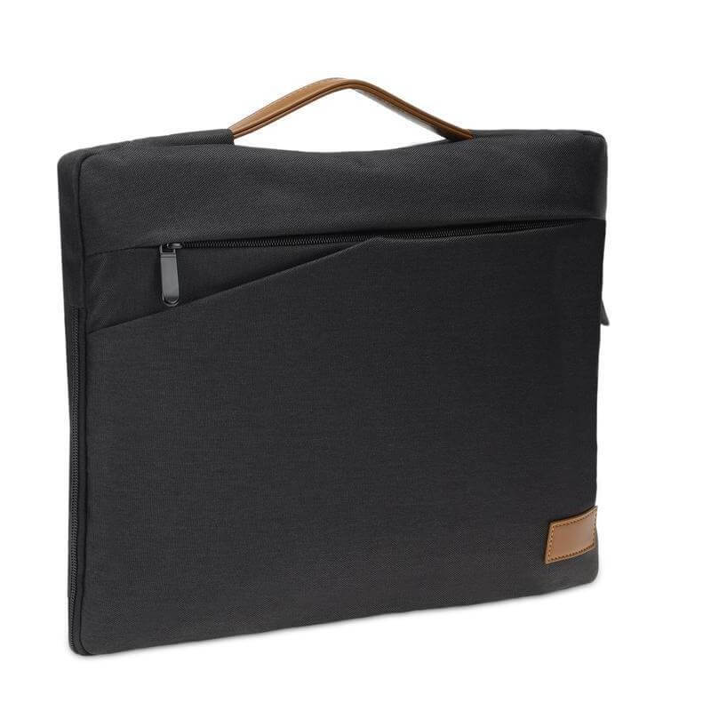 Salcea Santhome® Laptop Sleeve Black/Tan