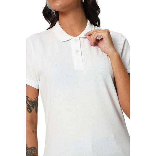 Santhome PRO EARTH Womens Polo Shirt (White)