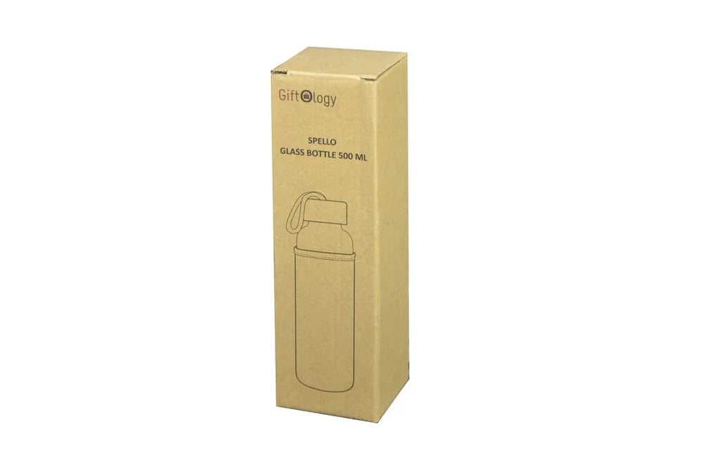 Spello Glass Bottle with Jute Sleeve (500ml)