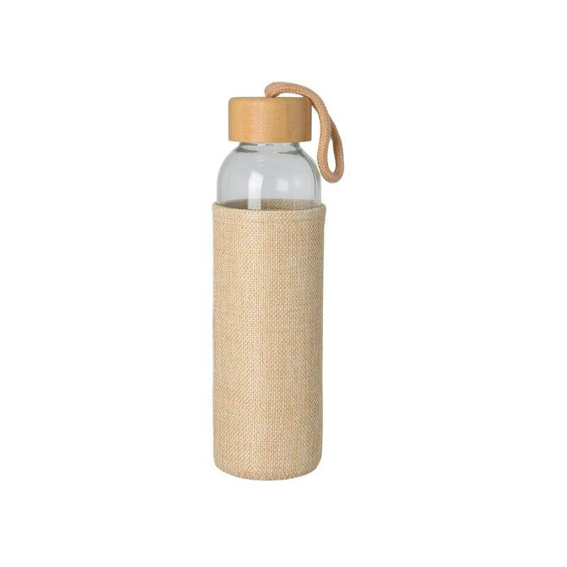 Spello Glass Bottle with Jute Sleeve (500ml)
