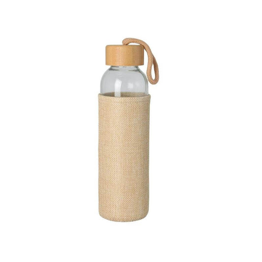 Spello Glass Bottle with Jute Sleeve (500ml)
